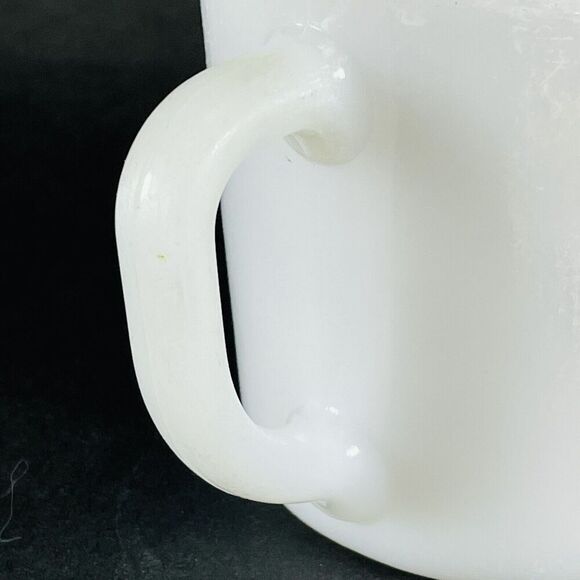 The Boss Coffee Mug Cup Westfield Milk Glass Red & White Gingham Checkered Plaid - Picture 6 of 9